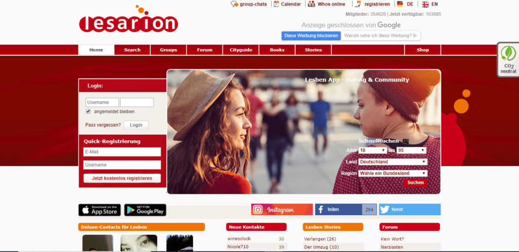 Lesarion - Gay Dating - übersicht screenshot