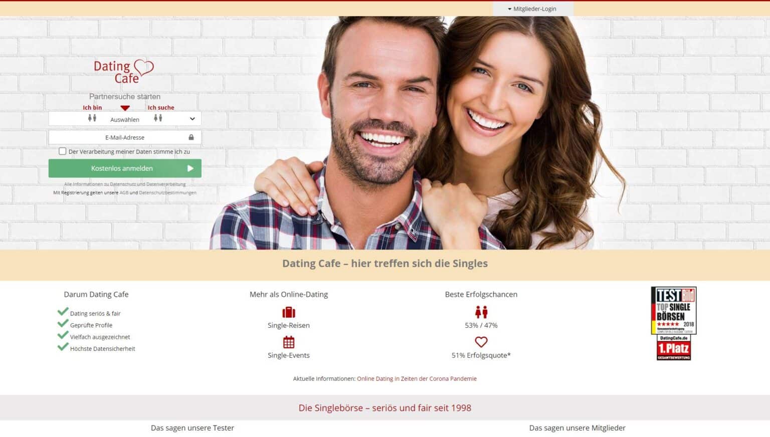 Dating-sites für singles über 50 kostenlose sites
