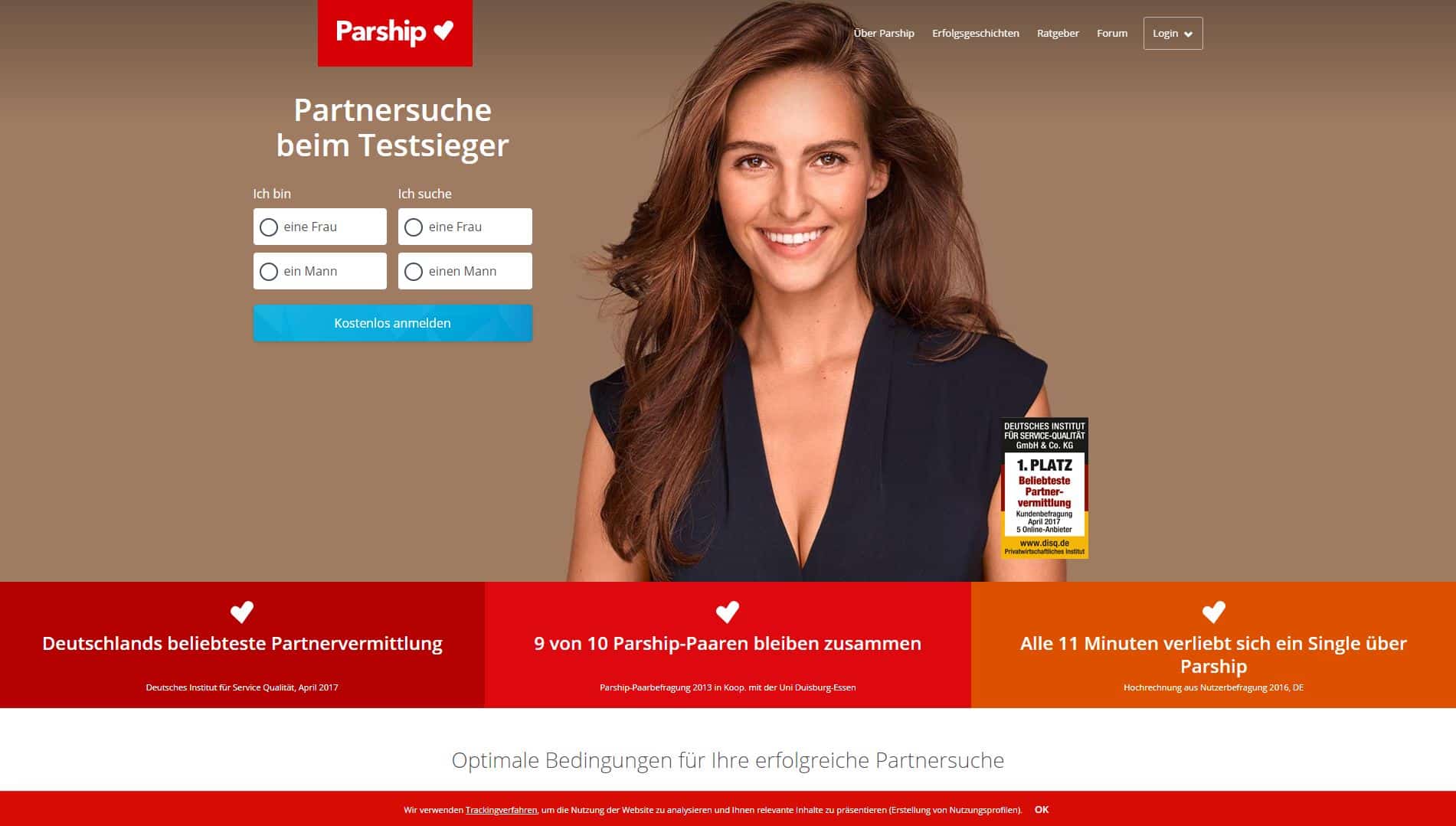 Parship - Die besten Partnerbörsen