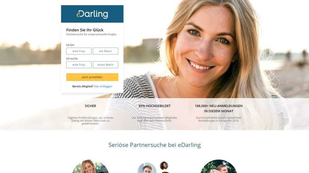 eDarling - Seriöse Partnerbörsen