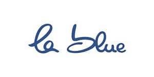 La blue logo